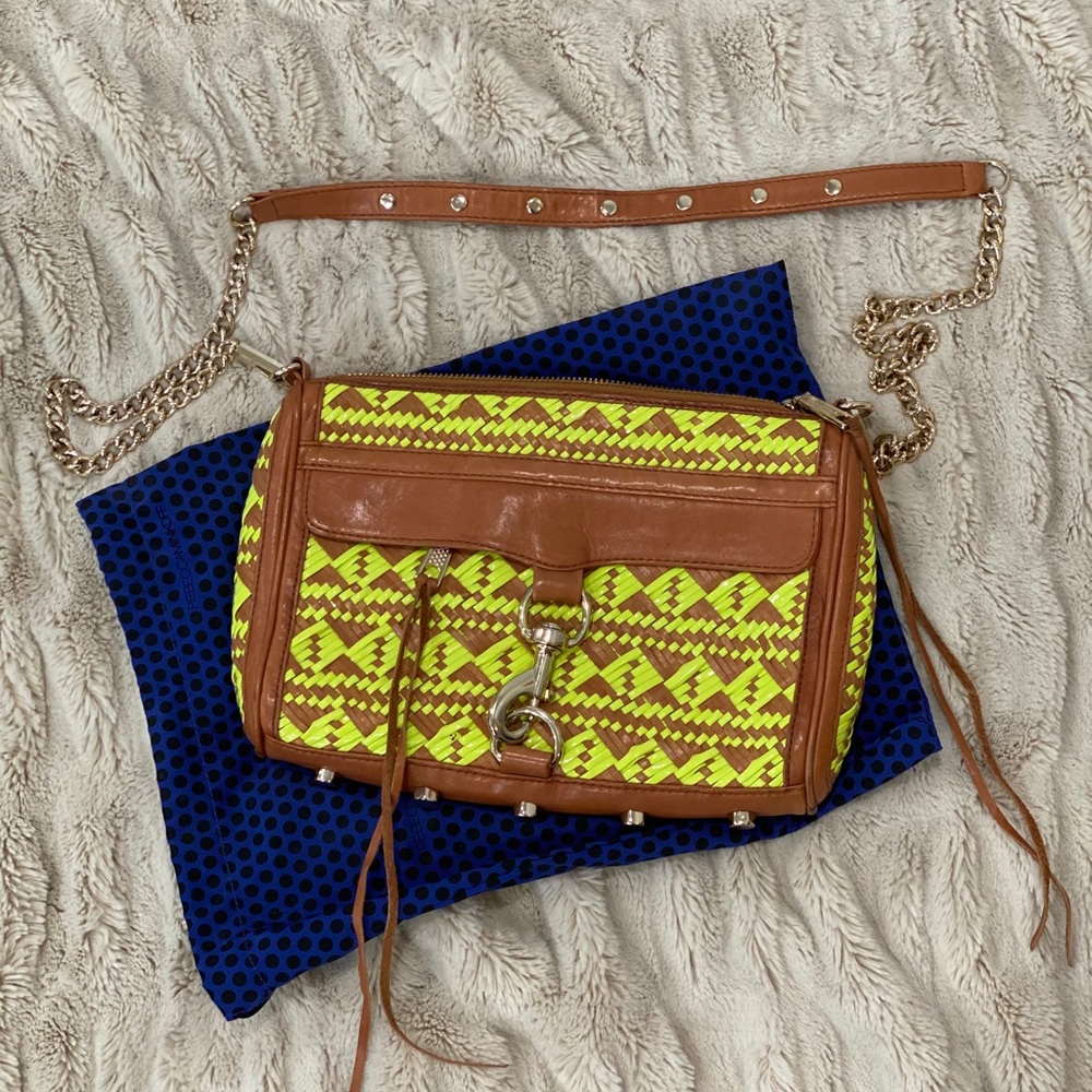 Rebecca Minkoff Woven Leather MAC handbag